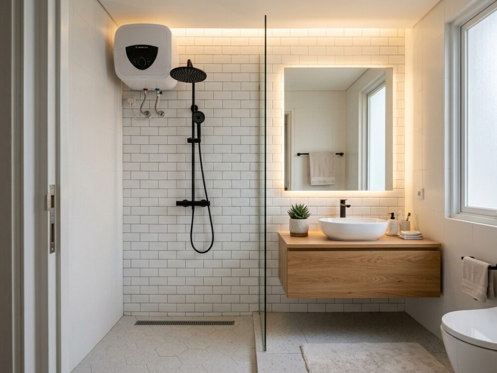 review lengkap water heater ariston 15 liter